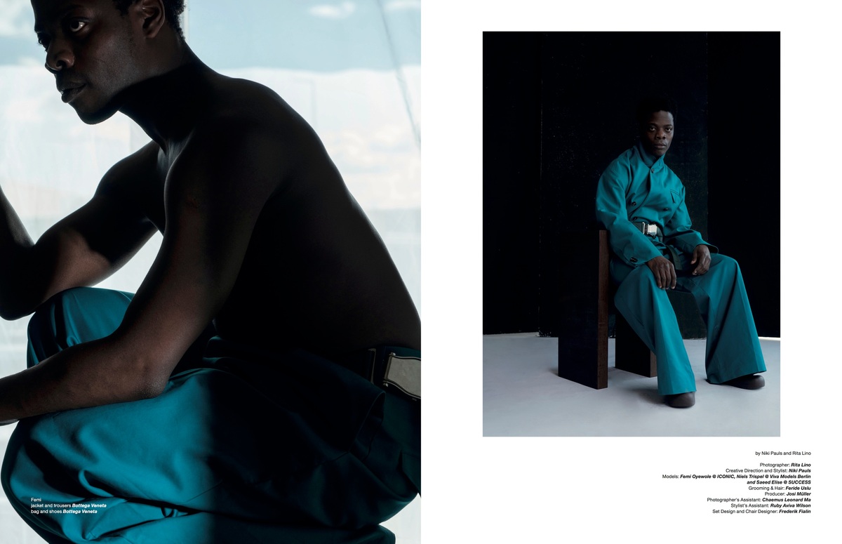 Bottega Veneta special for ZOO magazine 8 raw studios. photographed by Rita LINO with styling plus creative direction by Niki PAULS