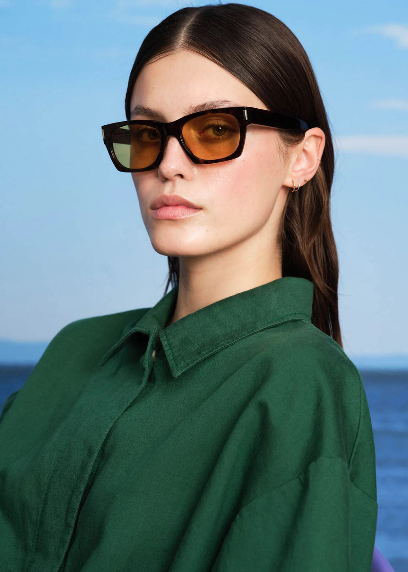 A female posing in Marc O'Polo outfit