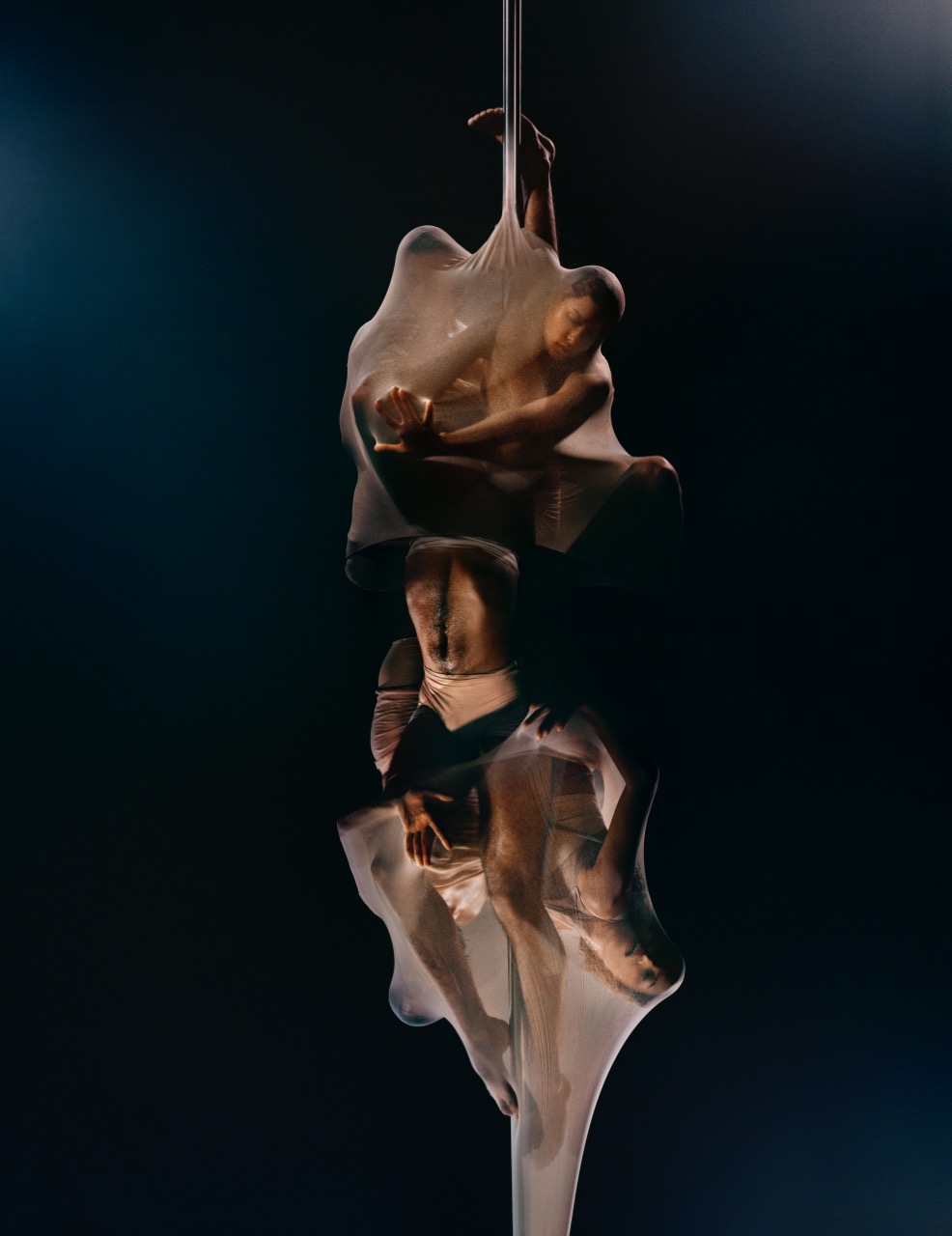 several pole dancers for a magazine editorial