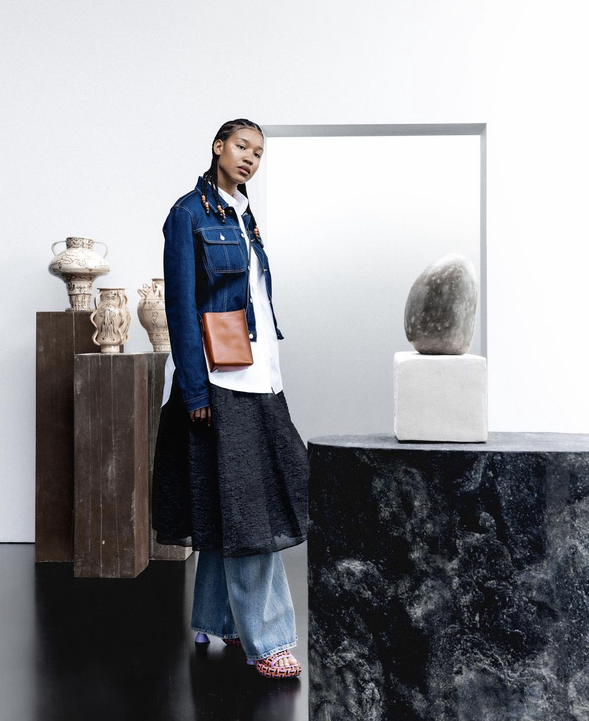 Shaquille Shaniqua Joy for Art Basel look for Highsnobiety x Zalando