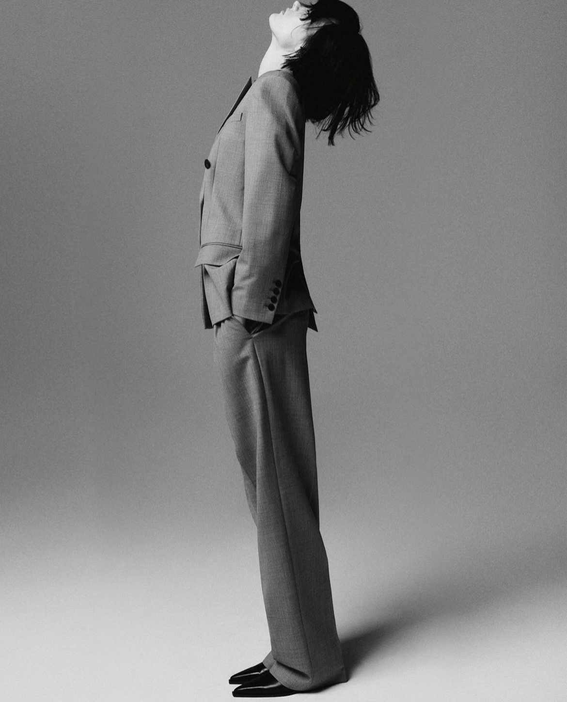 Starring a model Steinberg for a Massimo Dutti 2023 campaign