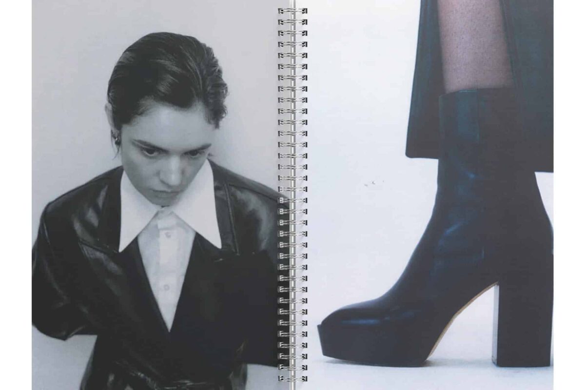 aeyde fw23 3 b/w campaign image for aeyde, a footwear brand from Berin