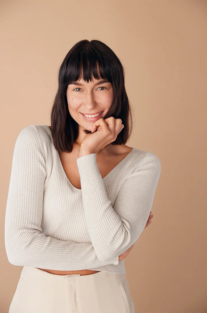 A female model portrait shot for DM