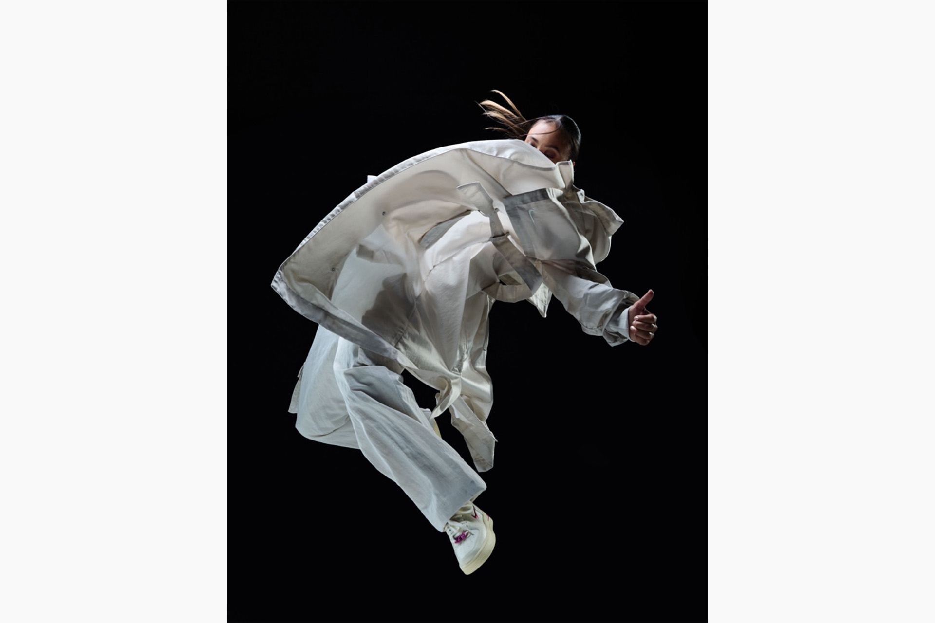 Jilou for Schön Mag dressed in Nike