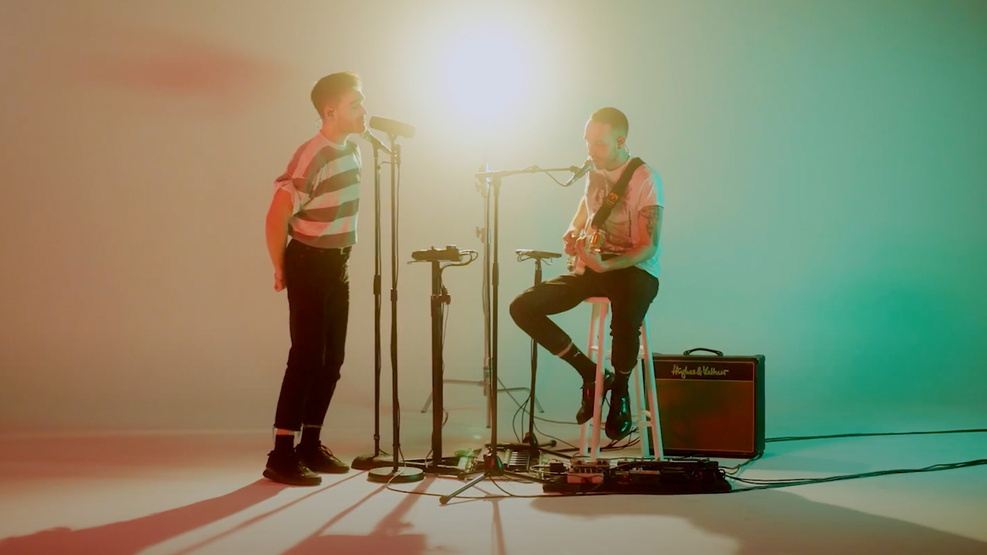 A winter live session with indie-pop band KLAN filmed on the cyclorama in Studio 1 at raw studios.