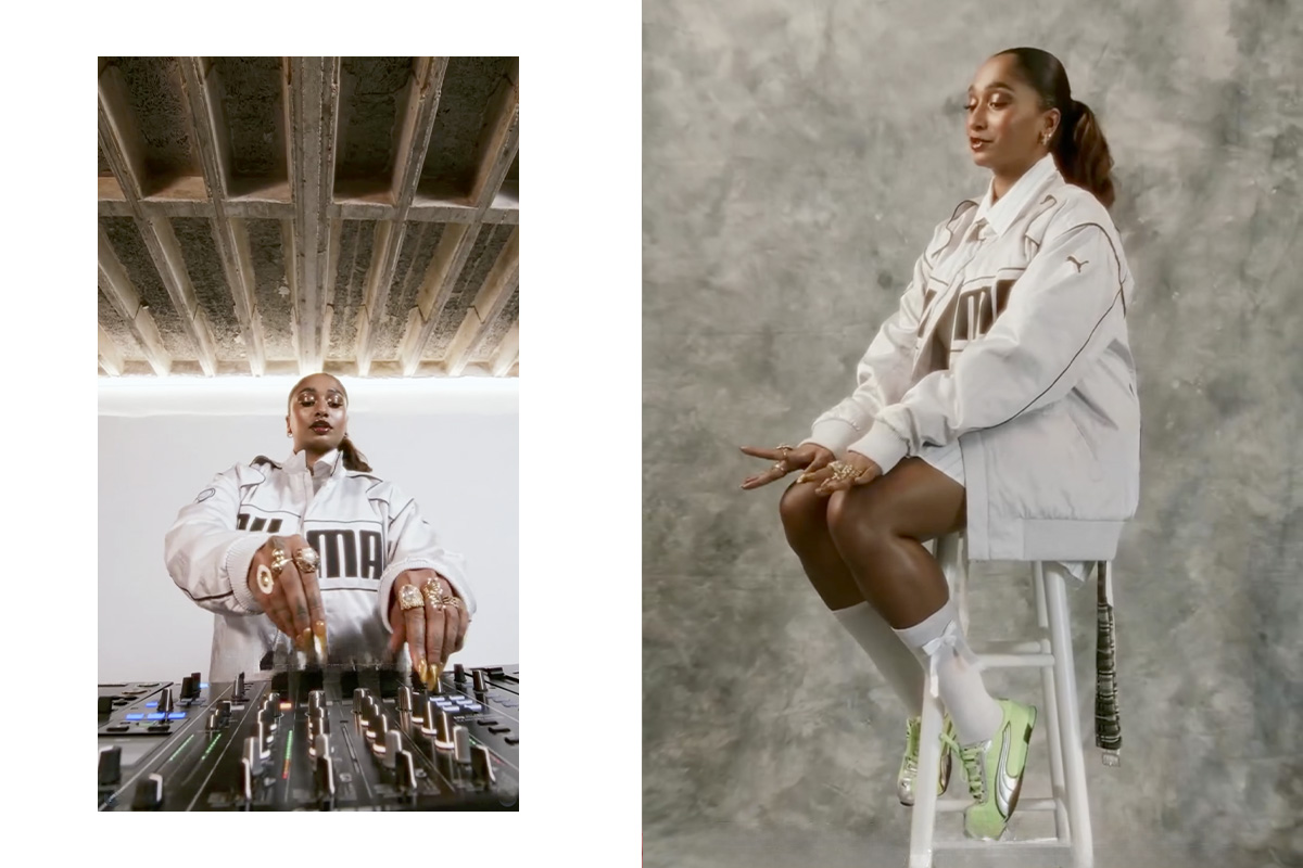 shifaligero performs in PUMA apparel during the Solebox production at raw studios., a versatile creative studio space in Berlin.