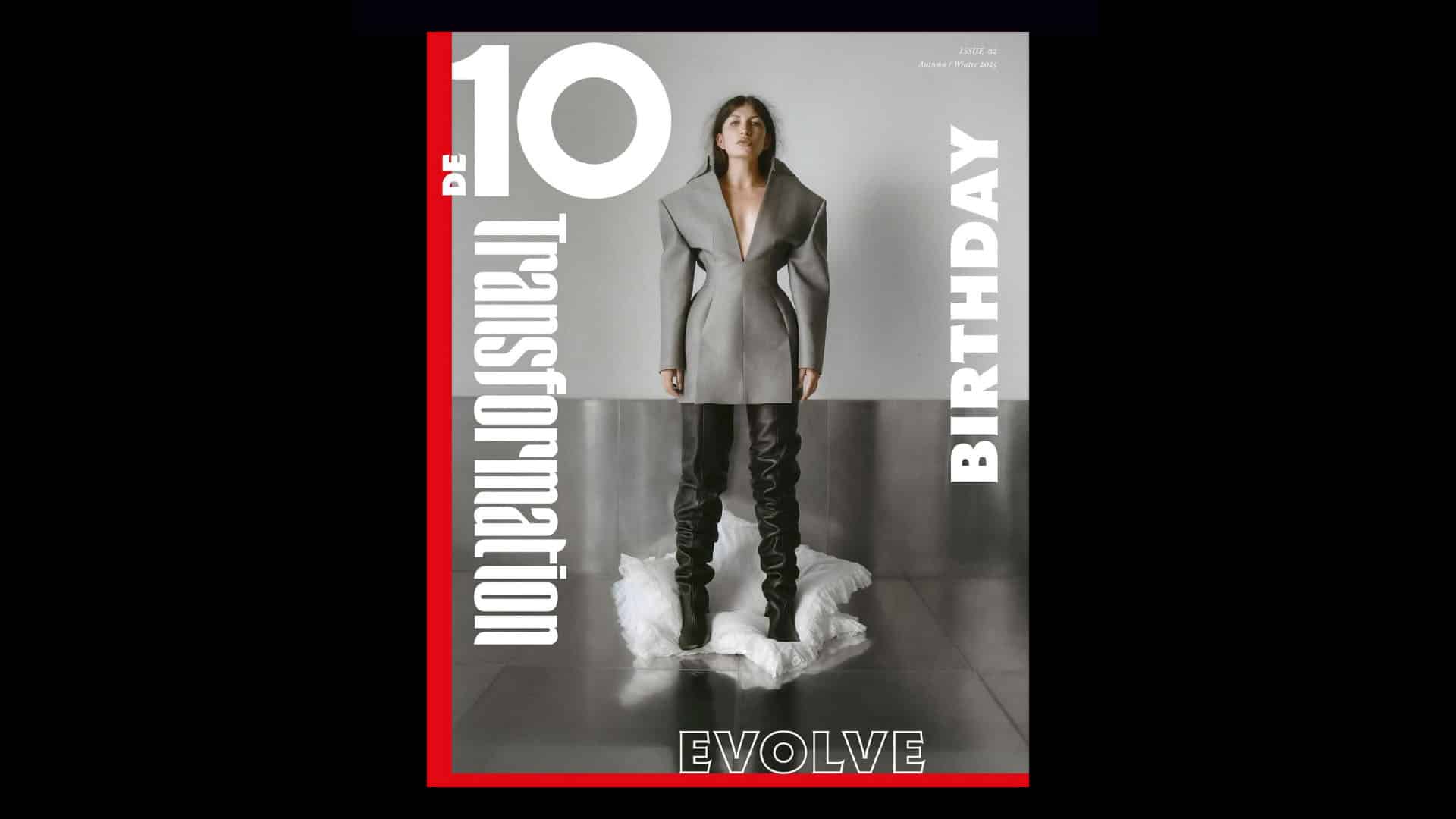 Selman Selma for 10 Magazine DE Issue 2 at raw studios Berlin, photographed in Studio 2. Photo by Walter Pierre